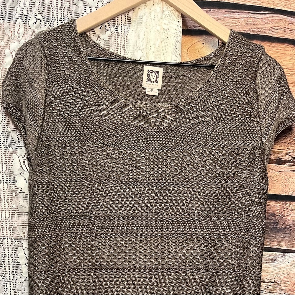 Anne Klein Gold and Brown Dress - Picture 3 of 14